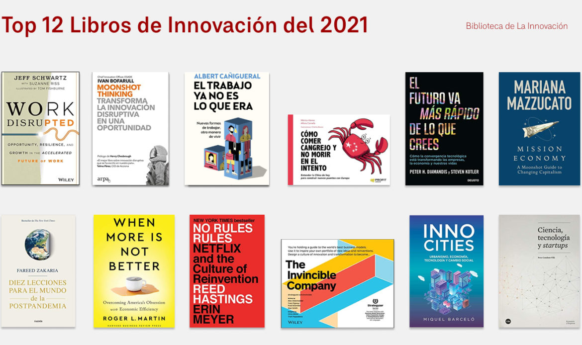 Top 12 de los libros de innovación que te recomendamos leer en el 2021