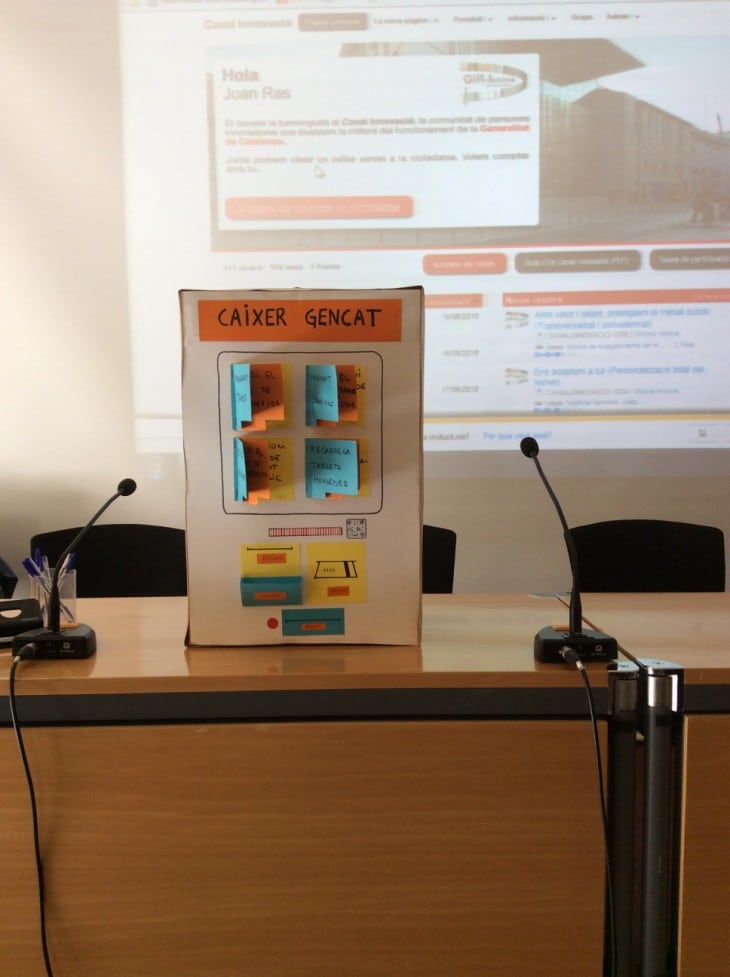 Uno de los geniales prototipos de los equipos de innovación de GIR Innova: "Pagar mejor".