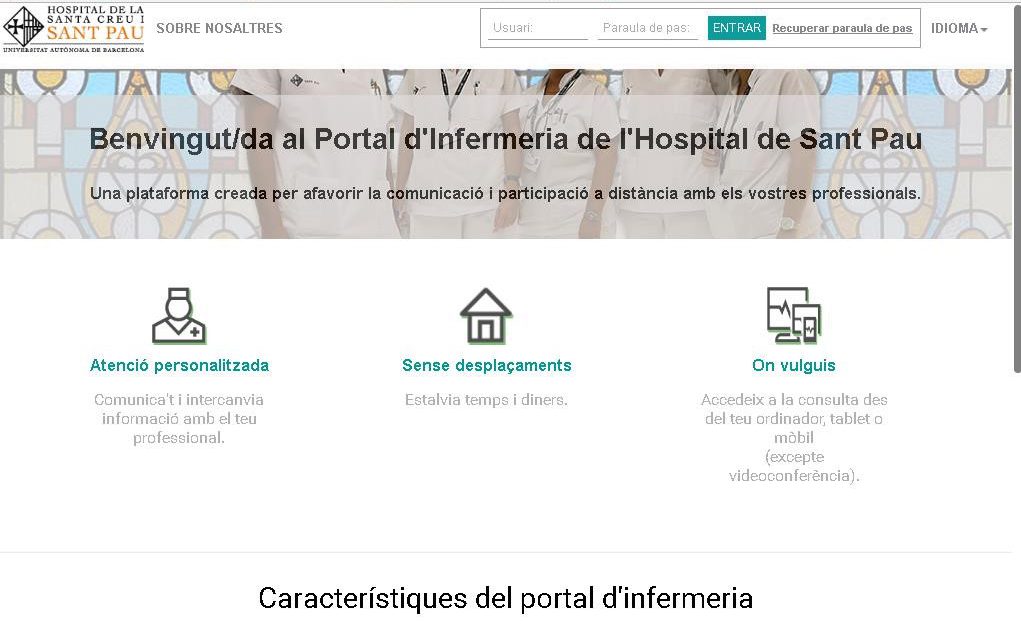 Portal de Enfermería del Hospital de Sant Pau