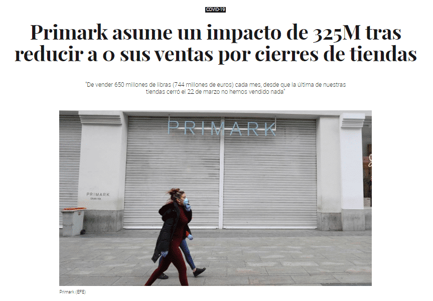 Primark Covid