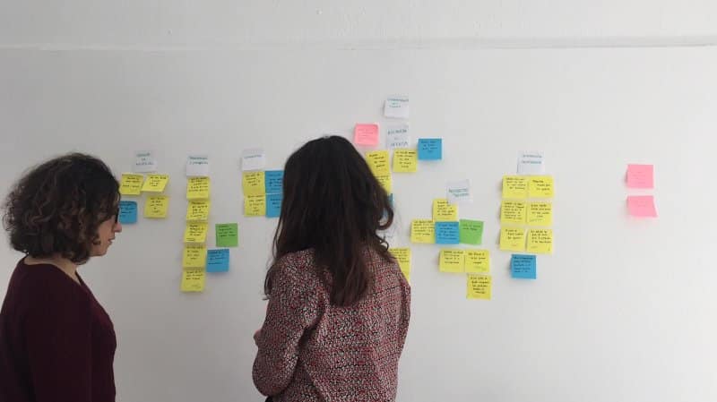 Sesión de la idea al concepto en nuestras oficinas para un proyecto real