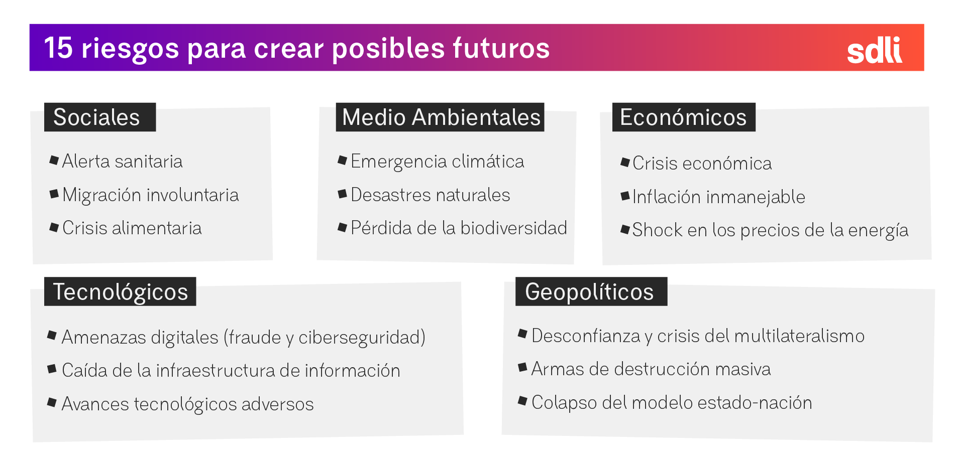 Mapa de riesgos macro SDLI